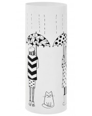 Biały ozdobny stojak na parasole - Istro 3S