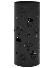 Czarny stalowy stojak na parasole - Istro 2S w sklepie Edinos.pl