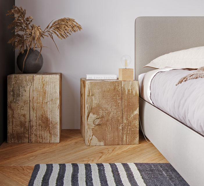 Drewniana lampka biurkowa Z509-Mavis w stylu industrialnym