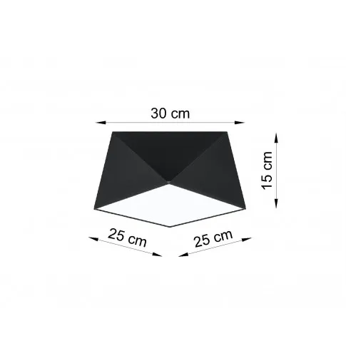 Wymiary plafonu EX589-Hexi