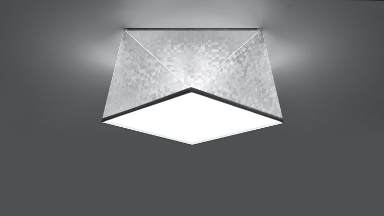 Geometryczny srebrny plafon G374-Gavina