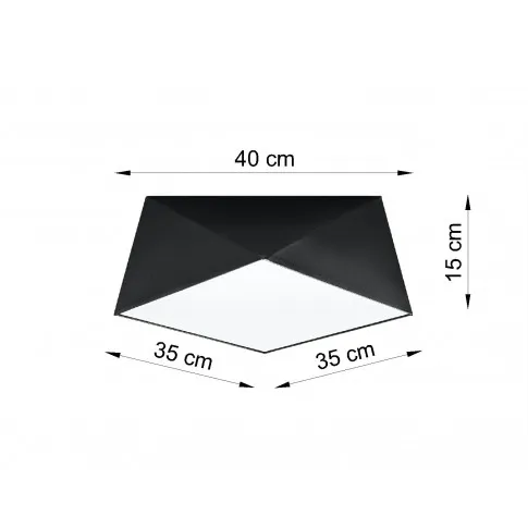 Wymiary plafonu EX590-Hexi