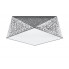Srebrny geometryczny plafon EX590-Hexi