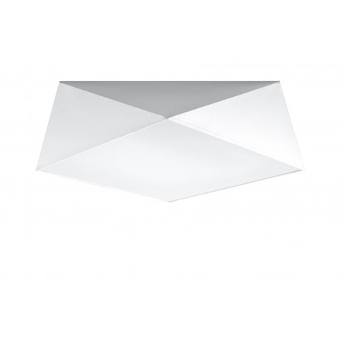 Biały geometryczny plafon EX591-Hexi