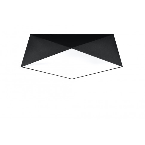 Czarny geometryczny plafon EX591-Hexi