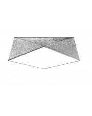 Srebrny geometryczny plafon - EX591-Hexi w sklepie Edinos.pl