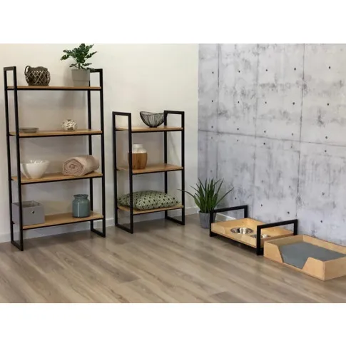 Wizualizacja aranżacji z wykorzystaniem loftowego regału Verdon