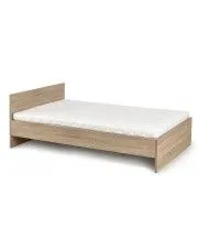 Pojedyncze łóżko dąb sonoma 90x200 - Lines w sklepie Edinos.pl
