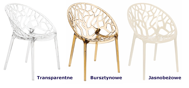 Ażurowe krzesła Melbo  do salonu