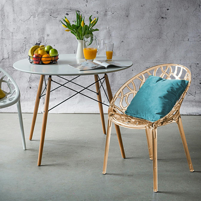 Designerskie krzesło Cubi - ażurowe