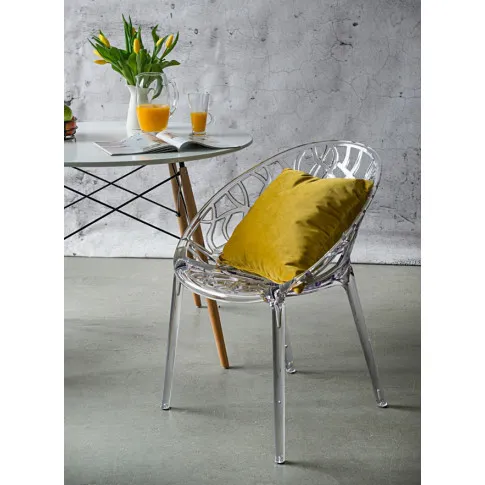 Transparentne krzesło Melbu designerskie