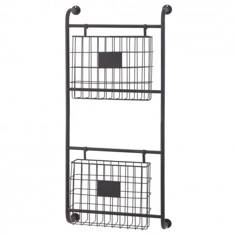 Fotografia Home&Styling Regał ścienny, 41x11,5x67 cm, stalowy, czarny z kategorii Meble na ubrania