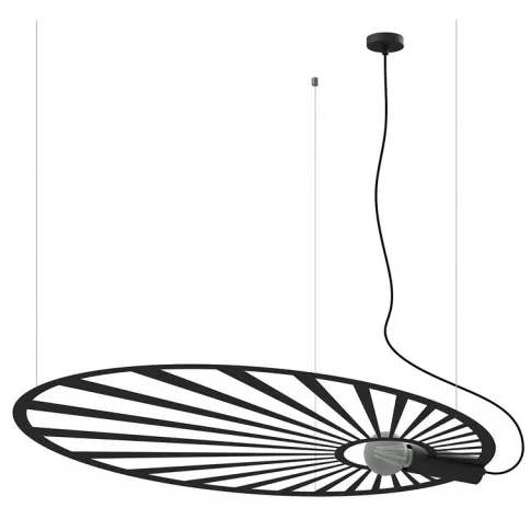 Czarna modernistyczna lampa wisząca EX596-Lehdes