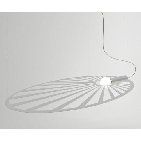 Biała lampa wisząca w stylu loftowym EX596-Lehdes