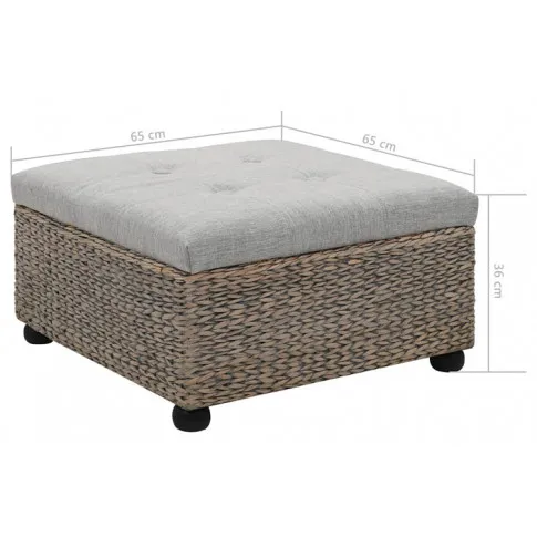 Kwadratowa pufa do przedpokoju Gino