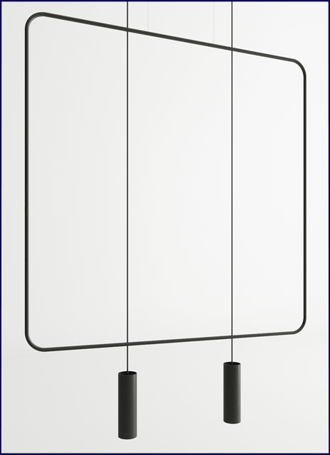 Czarna industrialna lampa wisząca EX598-Amiro nad stół