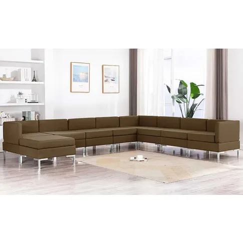 Brązowy 9-częściowy zestaw wypoczynkowy Marsala 9A