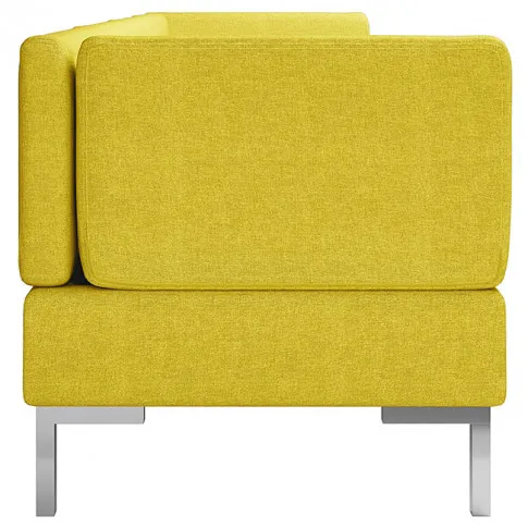 Żółty 4-częściowy zestaw wypoczynkowy Marsala 4D