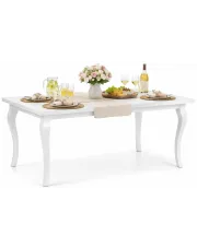 Biały stół rozkładany 160-240 cm - Rapid XL w sklepie Edinos.pl