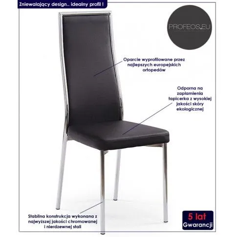 Fotografia Krzesło metalowe Ceza - czarne z kategorii Strona główna