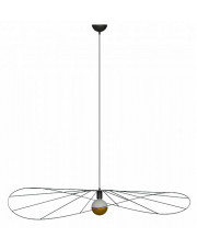 Czarna druciana lampa wisząca loft 110 cm - EX600-Eskolo w sklepie Edinos.pl