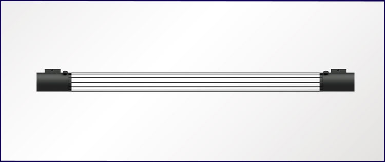 Czarny kinkiet EX606-Valis nad obraz