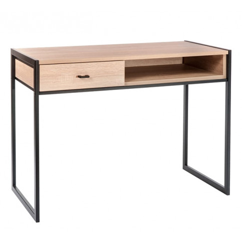 Loftowe biurko metalowe z blatem dąb sonoma Verdon 11X