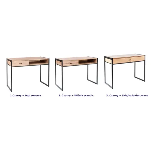 Dostępne wersje kolorystyczne biurka Verdon 11X