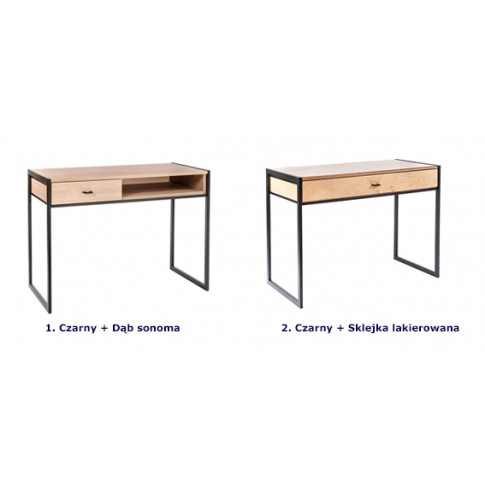 Wybór wersji kolorystycznych loftowego biurka Verdon 11X
