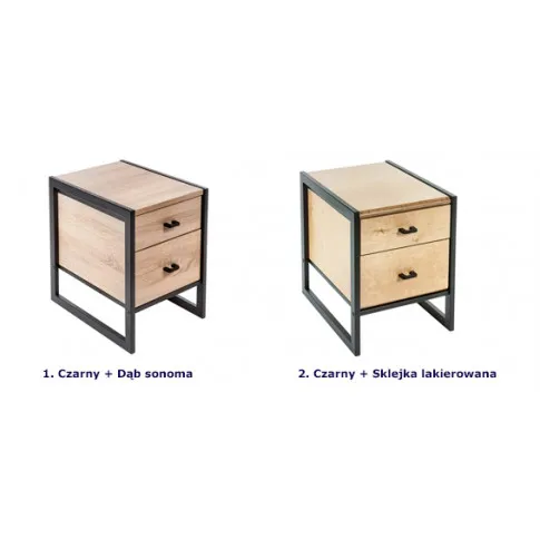 Dostępne wersje kolorystyczne loftowej szafki Verdon 12X