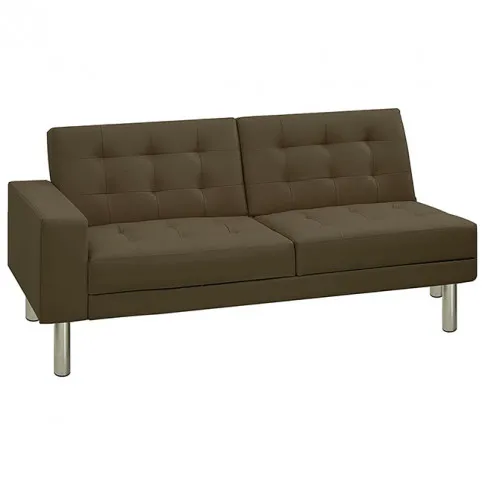 Nowoczesna rozkładana kanapa Invell brązowa