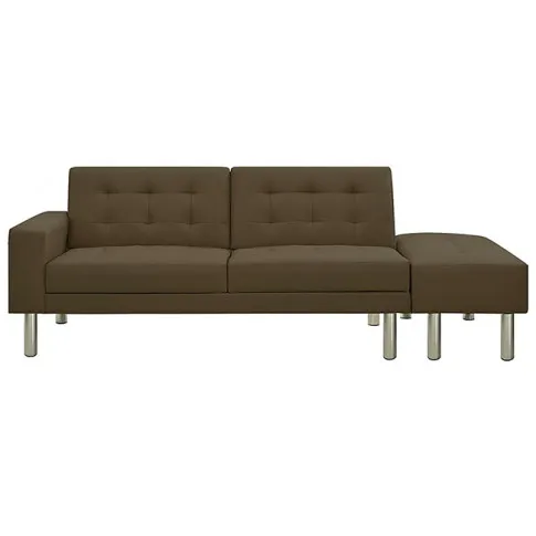 Nowoczesna rozkładana kanapa Invell brązowa