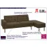 Nowoczesna rozkładana kanapa Invell brązowa