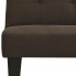 Tapicerowana rozkładana ciemnobrązowa sofa Iluna 3X