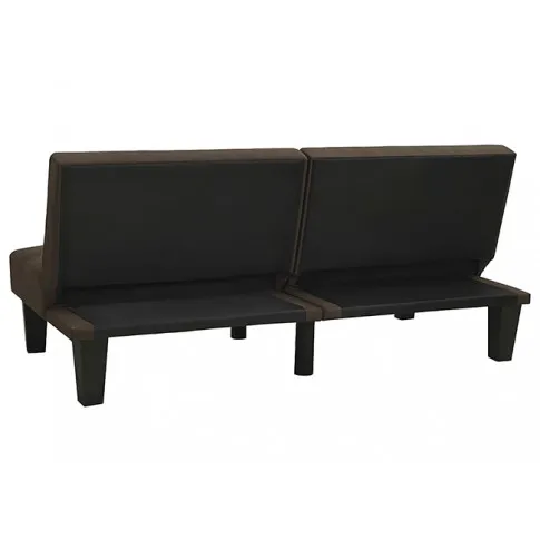 Tapicerowana rozkładana ciemnobrązowa sofa Iluna 3X