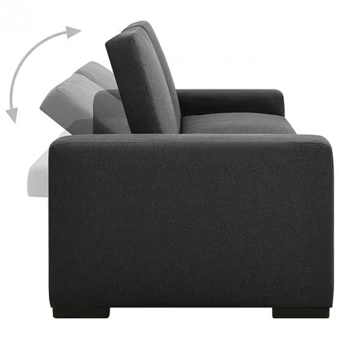 Luksusowa rozkładana ciemnoszara sofa Astigar