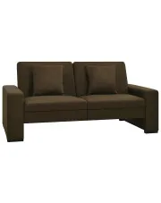 Luksusowa rozkładana brązowa sofa - Astigar