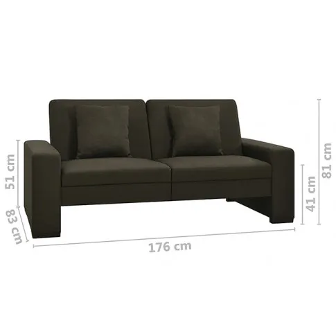 Luksusowa rozkładana ciemnobrązowa sofa Astigar