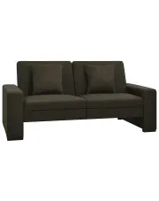 Luksusowa rozkładana ciemnobrązowa sofa - Astigar