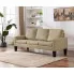 Sofa w kolorze cappuccino Clorins 3X wizualizacja