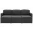 Rozkładana sofa z tkaniny ciemnoszara Lanpara 4Q