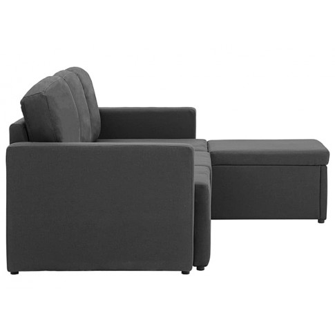Rozkładana sofa z tkaniny ciemnoszara Lanpara 4Q