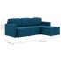 Rozkładana sofa z tkaniny niebieska Lanpara 4Q