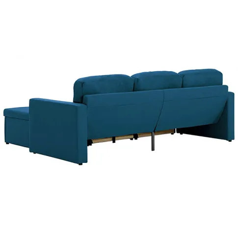 Rozkładana sofa z tkaniny niebieska Lanpara 4Q
