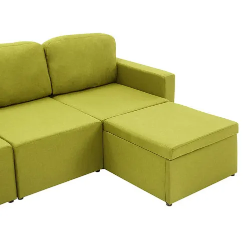 Sofa rozkładana zielona Lanpara 4Q