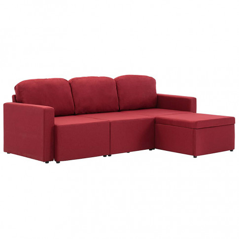 rozkladana modulowa sofa lampara4q czerwone wino