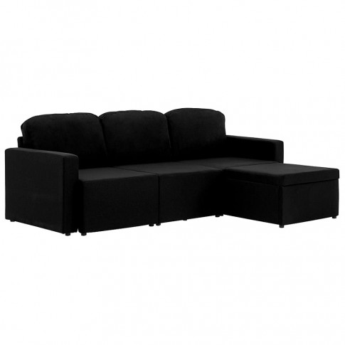 rozkladana modulowa sofa lampara4q czarna tkanina