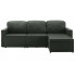 Rozkładana sofa z ekoskóry szara Lanpara 4Q
