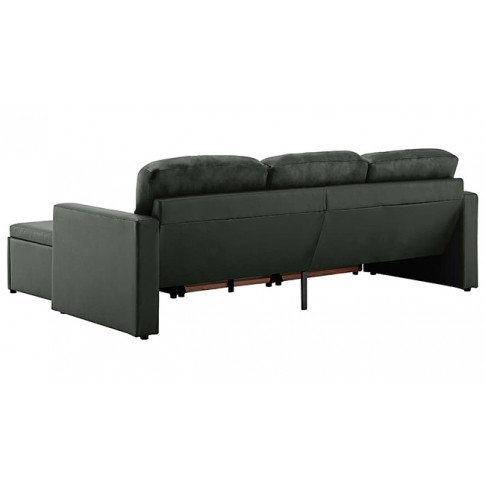 Rozkładana sofa z ekoskóry szara Lanpara 4Q