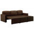 Rozkładana sofa z ekoskóry brązowa Lanpara 4Q
